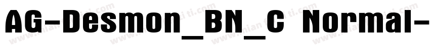 AG-Desmon_BN_C Normal字体转换